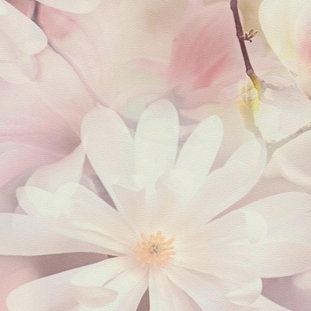 A.S. Création Wallpaper Floral Design - White, Pink - Flower Wallpaper 395.99in x 20.87in Made in Germany - 387222