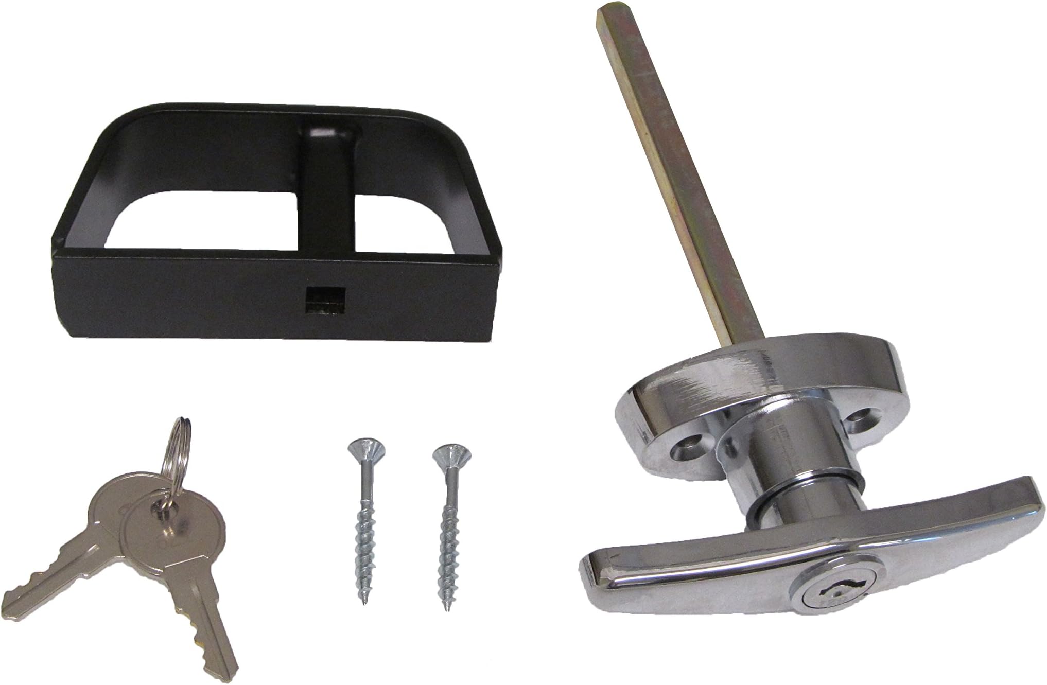 Shed T-Handle Lock Set 5-1/2" Chrome