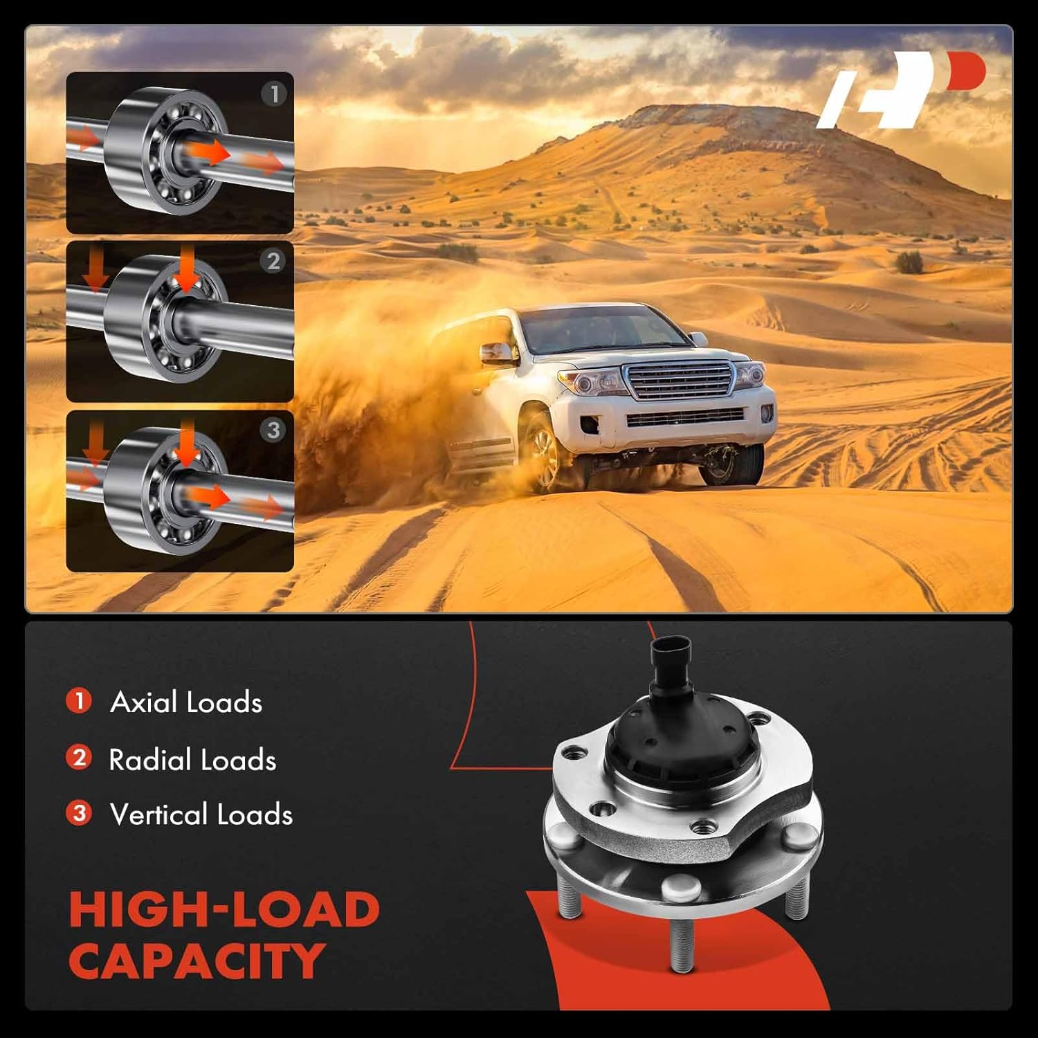 A-Premium Front Left Wheel Bearing and Hub Assembly with ABS & 5-Lug Compatible with Pontiac GTO 2004 2005 2006