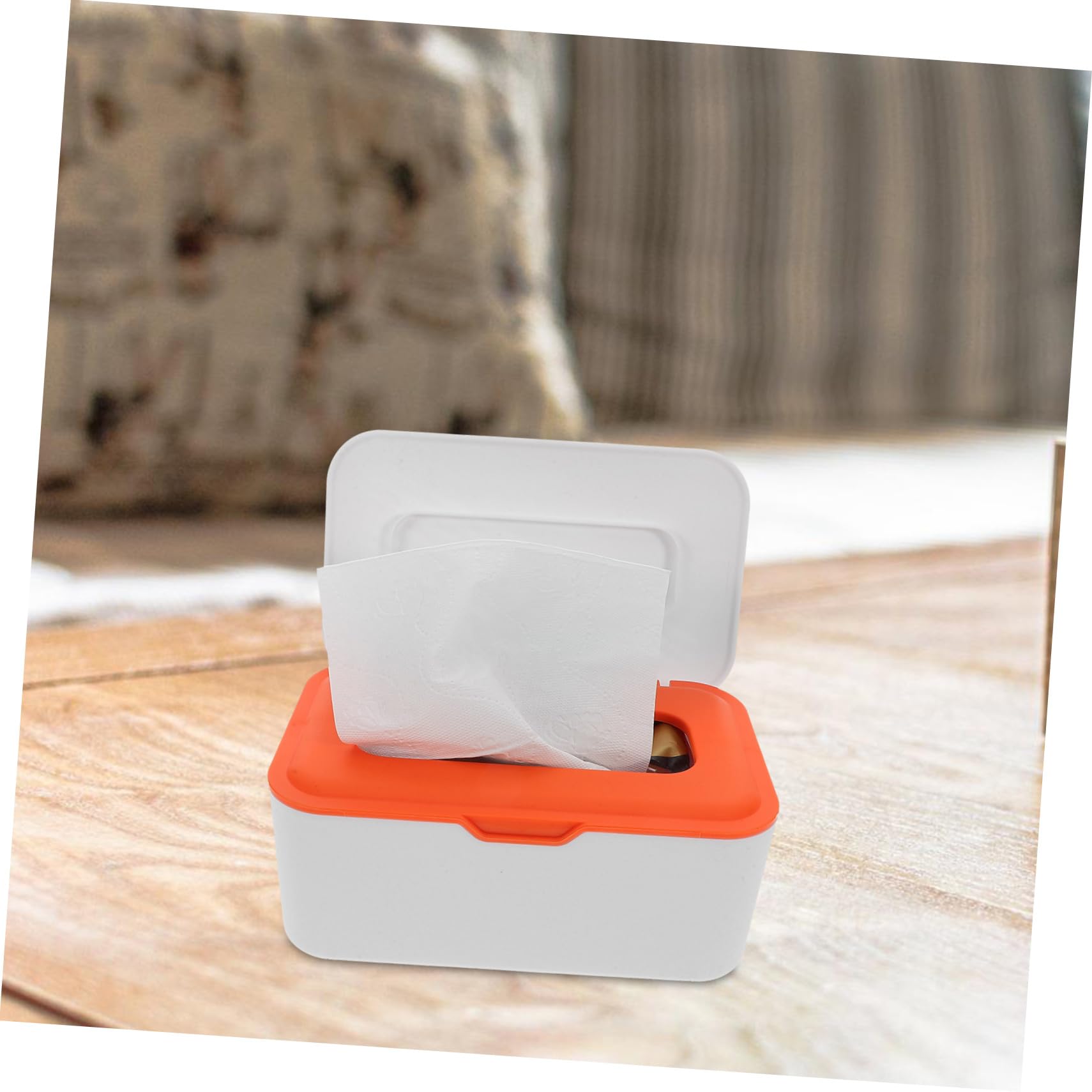 2 Stück-Pack Feuchttücher Behälter aus Pp mit Deckel Stilvoller und Eleganter Aufbewahrungsbox für Wohnzimmer und Badezimmer Praktische Versiegelte Wischbox