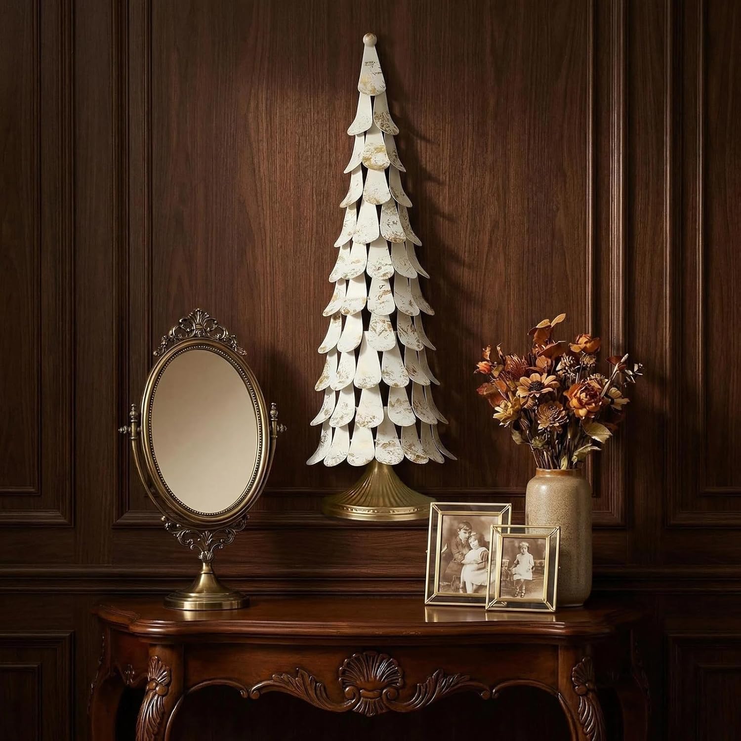 Large 3D Wall Art Ironwork Sculpture Art White Gold Gradient Abstract Tree Metal Wall Art Modern Personalized Wall Art Is Suitable For Wall Decor For Living room Bedrooms Kitchens Bathrooms Offices