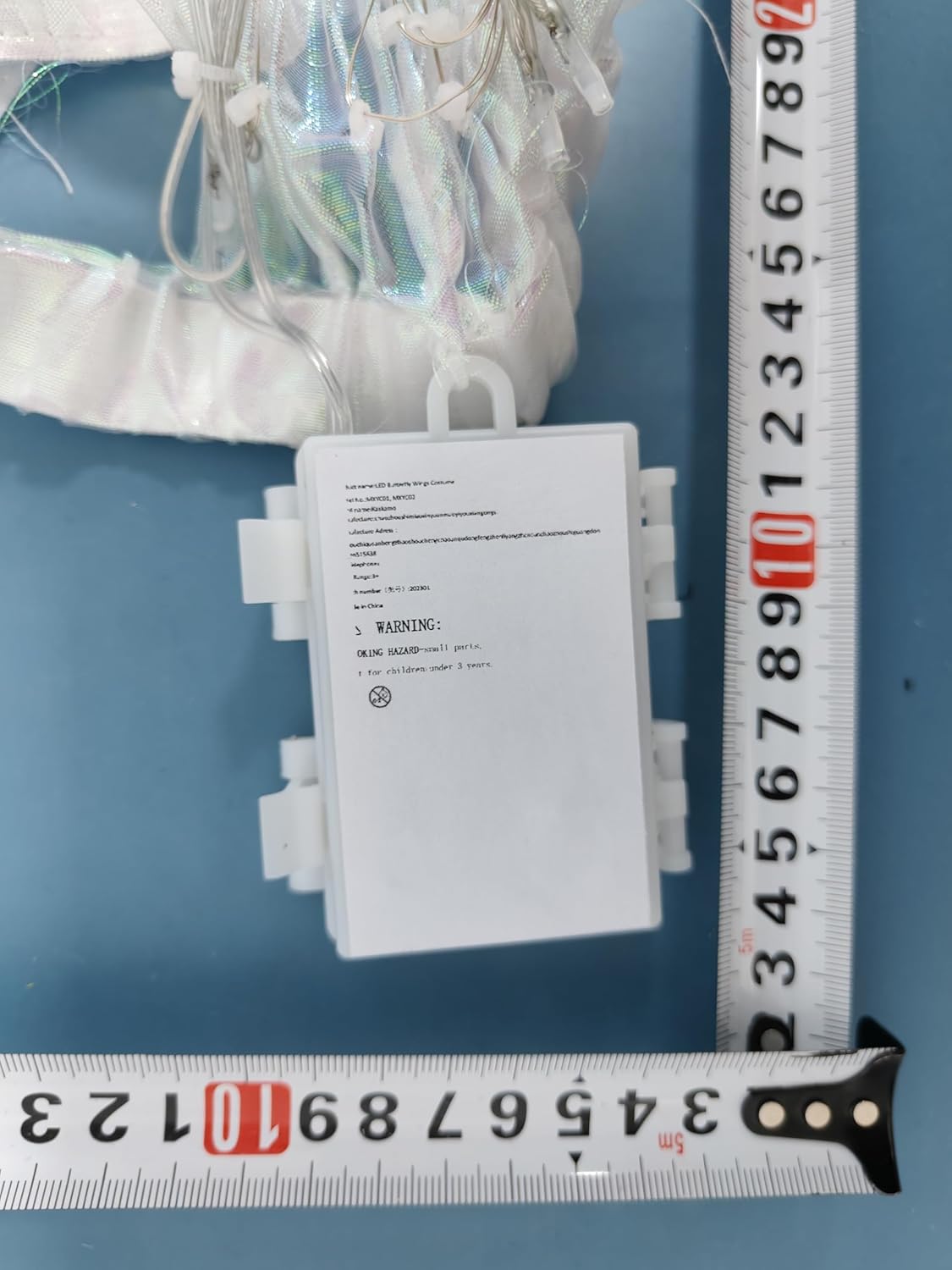 Girls LED Butterfly Wings Costume, Enchanting Kids' Belly Dancing Costume, Perfect for Magical Playtime and Performances for Christmas Halloween Party (Colorful)