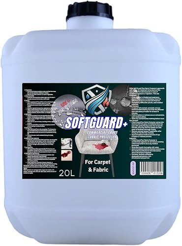 SoftGuard Commercial Grade Fabric Protector, Stain Shield for Carpet and Fabric, 20L