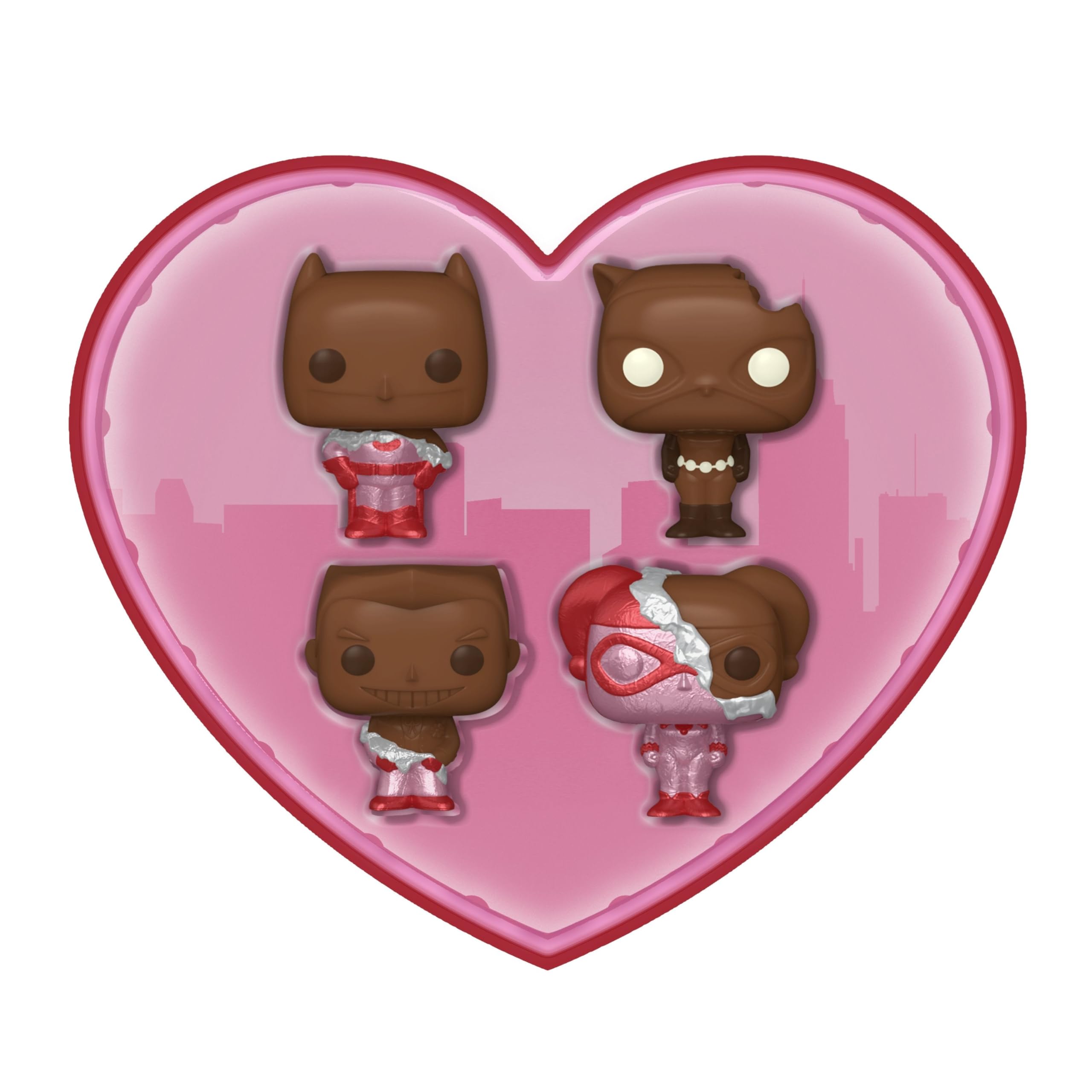 Amazon.com: Funko Pocket POP! DC Valentines Box 4 Pack - Batman