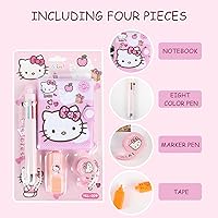 Vista 2 de Cute Back to School Supplies for Teen Girls, Pink Cat Stationery Set, Kawaii Stationary Set Back to School Gifts for Students First Day of School