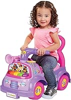 Fisher-Price Music Parade Purple Ride-On: 5 Marching Tunes, Interactive Instruments & Storage for Toddlers 12M+