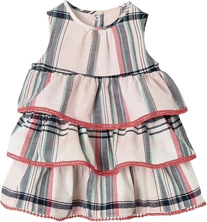 Vertbaudet Robe Bebe Fille Volantee Madras Carreaux Rose Pale 36m 94cm Amazon Fr Vetements