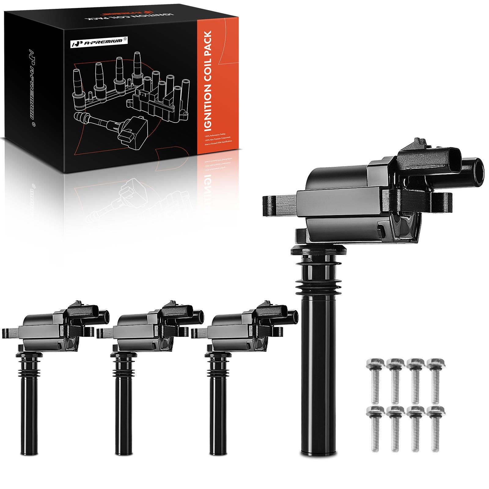 A-Premium Engine Ignition Coil Packs Compatible With Nissan Sentra Altima 2002-2006 - View #10
