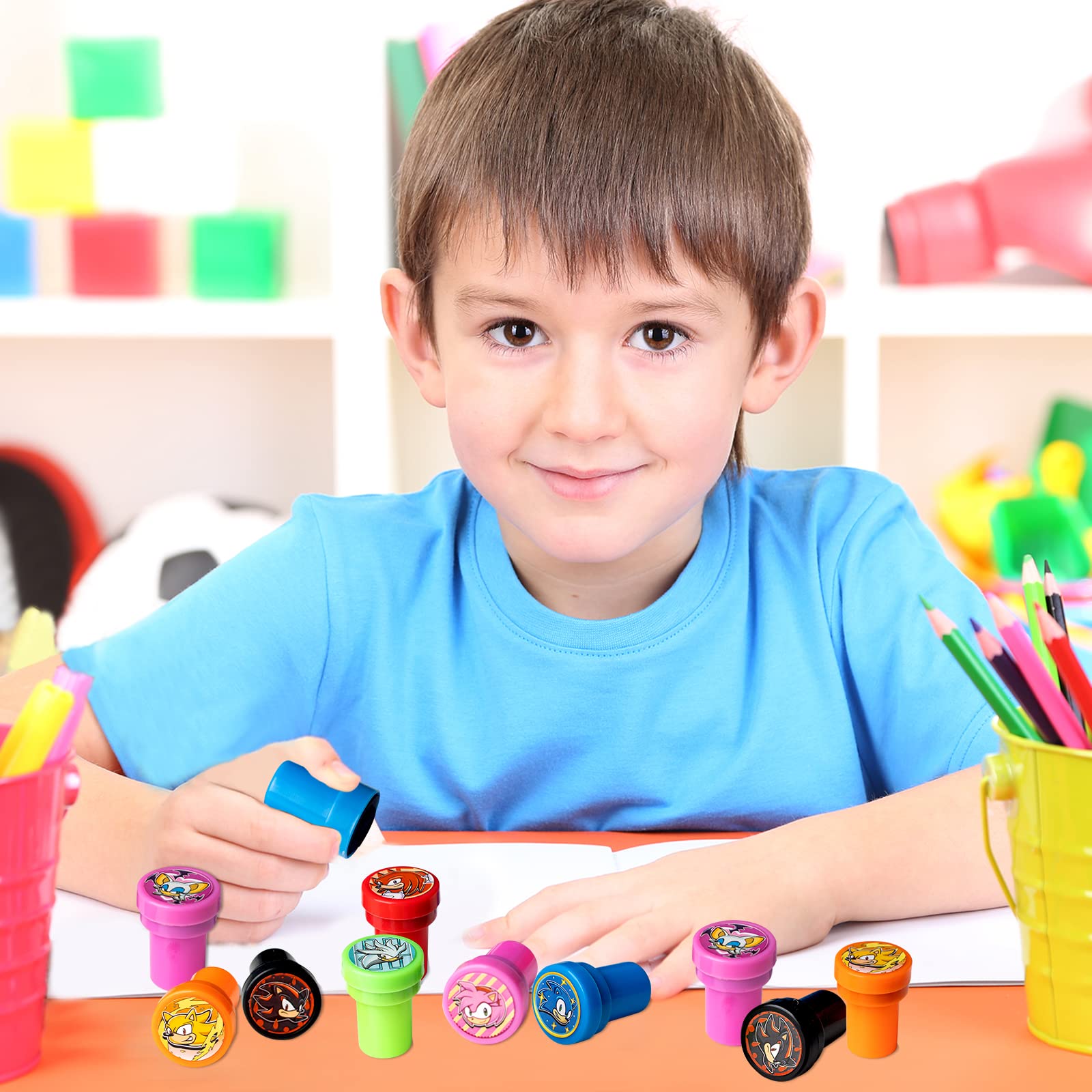 20 Sellos De Unicornio Autoentintados Para Niños – 17 Diseños Diferentes, 5 Colores, Sin Tinta Adicional, Regalo Perfecto Para Cumpleaños Y Fiestas