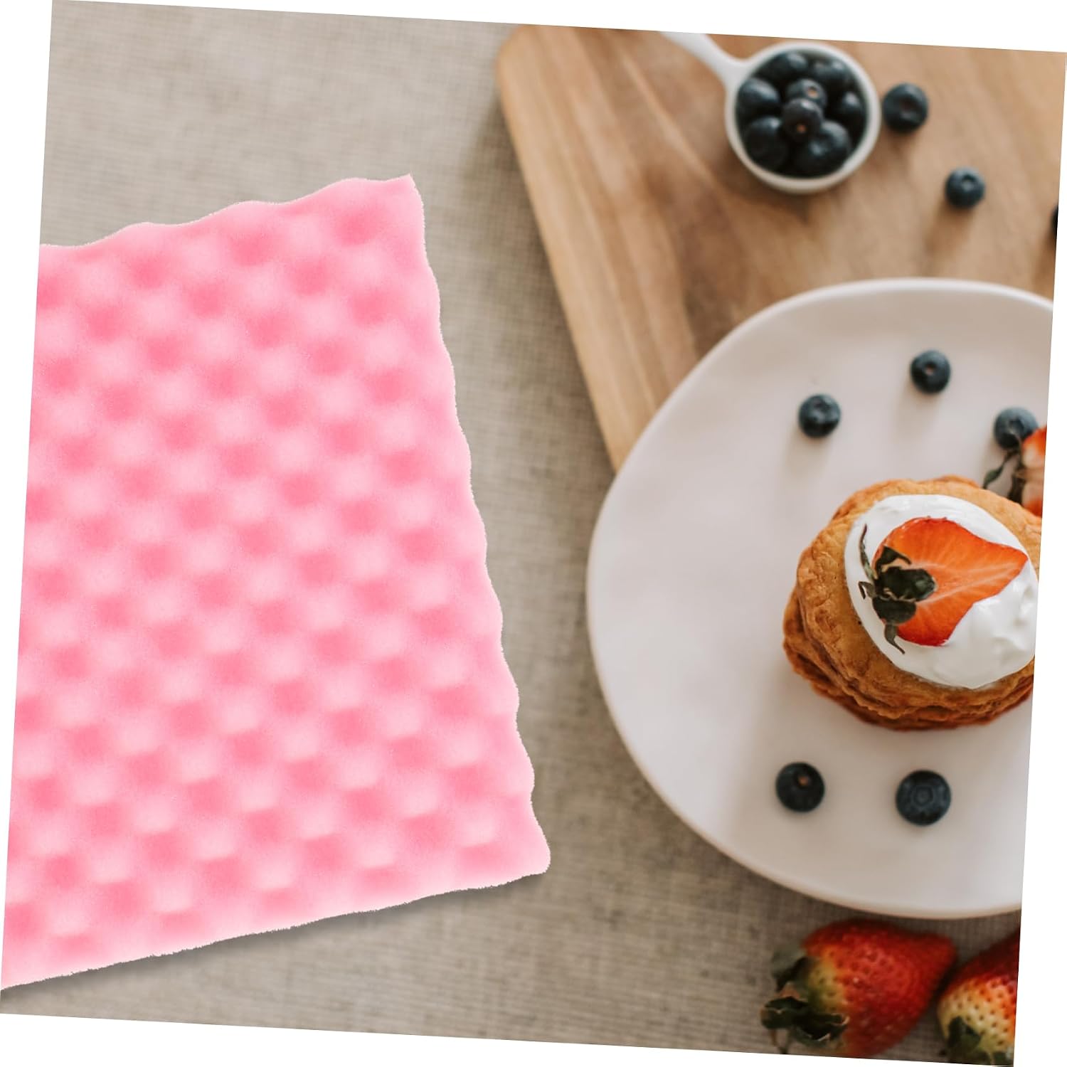 GLEAVI 2PCS Flower Sponge Mat for Cake Decorating Non Stick Flexible Fondant Drying Holders for Gumpaste and Royal Icing Flowers Safe and Reusable Craft Tools Random Color image 2
