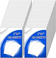 Vista 1 de 120 hojas acrílicas de 0.039 in de grosor de 5 x 7 pulgadas, para proyectos de manualidades, marco de fotos, proyectos de reemplazo de vidrio