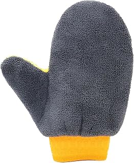 2 Pcs Car Wash Mitts, Double Sided Microfiber Car Wash Gloves Car Cleaning Cloths, Super Absorbent Microfibre Cleaning Glove for Car and Household Cleaning