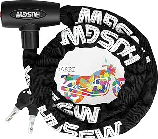 Bike Lock, 1.2m Long 6mm Thick High Security Anti Theft Anti-Cut Bike Bicycle Lock with 2 Keys for Bike, Motorcycle, Bicyc...