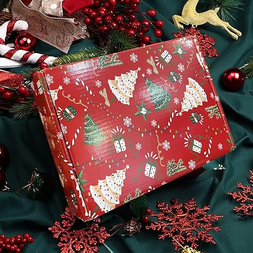 Miniatura 7 de Cajas de envío de regalo de Navidad de 6 x 4 x 3, paquete de 20 cajas de envío pequeñas para cajas de correo de pequeñas empresas, cajas de regalo