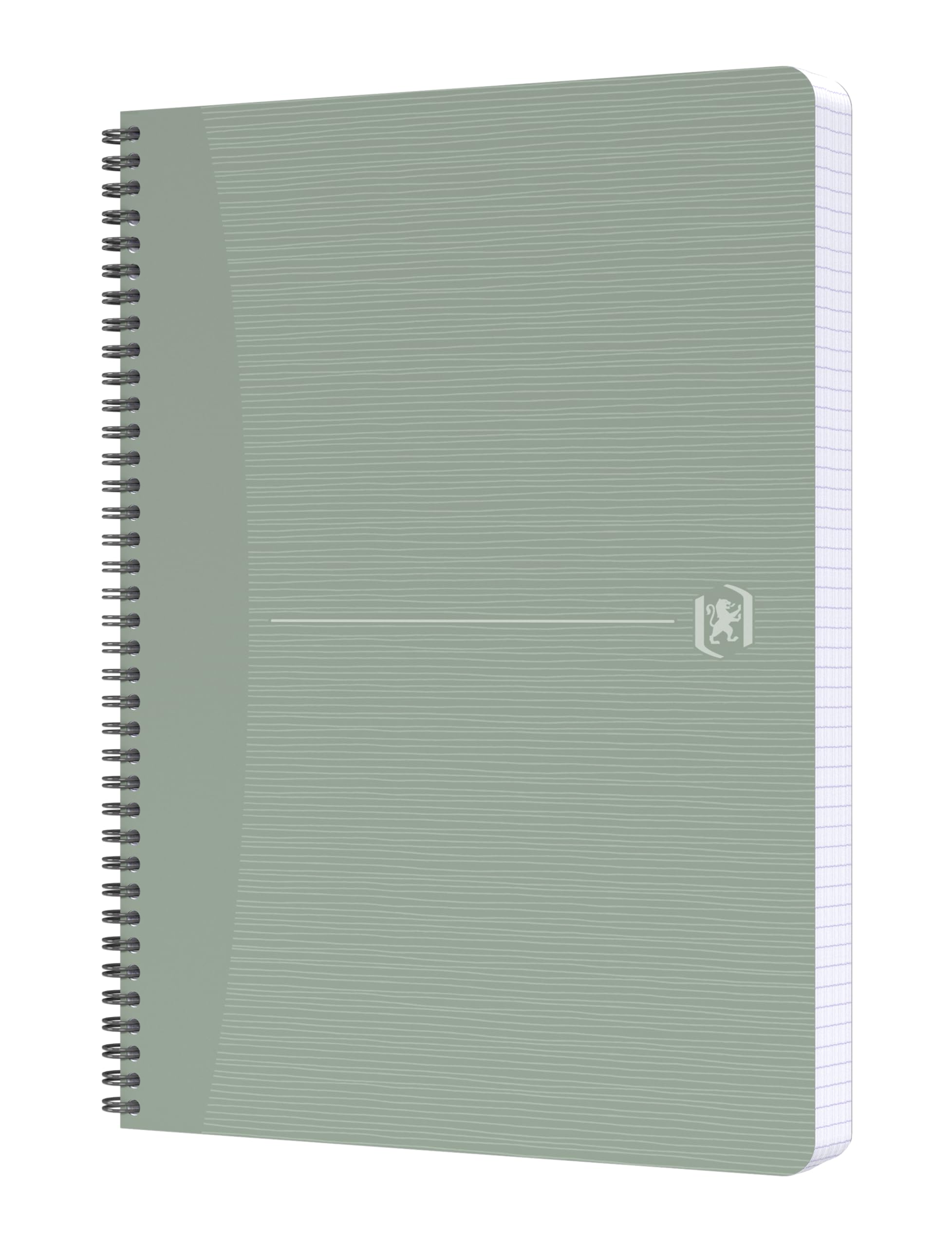 Oxford My Rec'Up - Cuaderno de espiral (A4, cuadriculado, tapas de cartón reciclado, 90 hojas, 6 colores, pack de 5 unidades)
