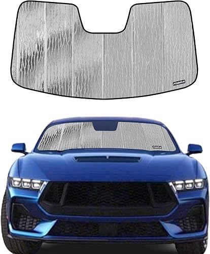 Miniatura 10 de Parasol para parabrisas para Ford Mustang 2015-2023 con cámara montada en espejo retrovisor - Metálico