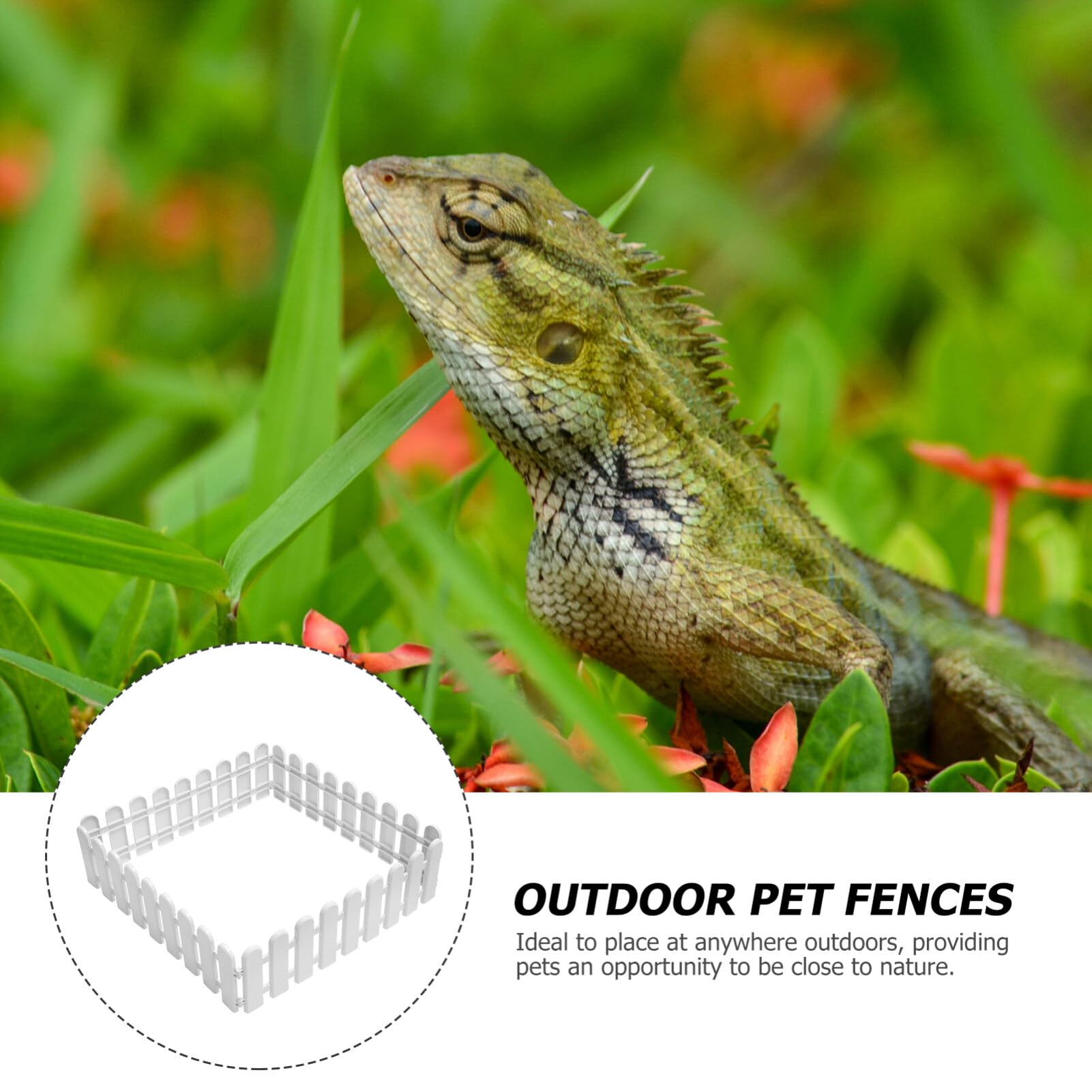 ROMISBABA Schildkrötengehege 4-teilig - Außengehege Für Reptilien & Kleintiere Aus PVC