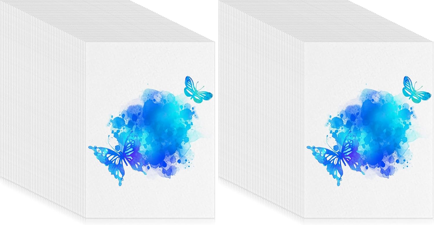 Sabary 250 Sheets Watercolor Paper Bulk White Cold Press Paper Pack Water Color for Kids White Sketch Painting Watercolor Paint for Students Artists Drawing Supplies(5 x 7 Inch) (Pack of 2)