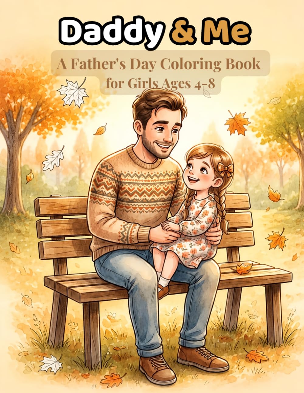 Daddy & Me: A Father's Day Coloring Book for Girls Ages 4-8