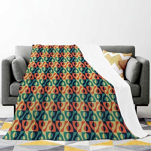 Miniatura 2 de Big Throw Blanket Geometric Creative Manta para Sofa Sofa, Couch, Bedroom 30inch X 40inch