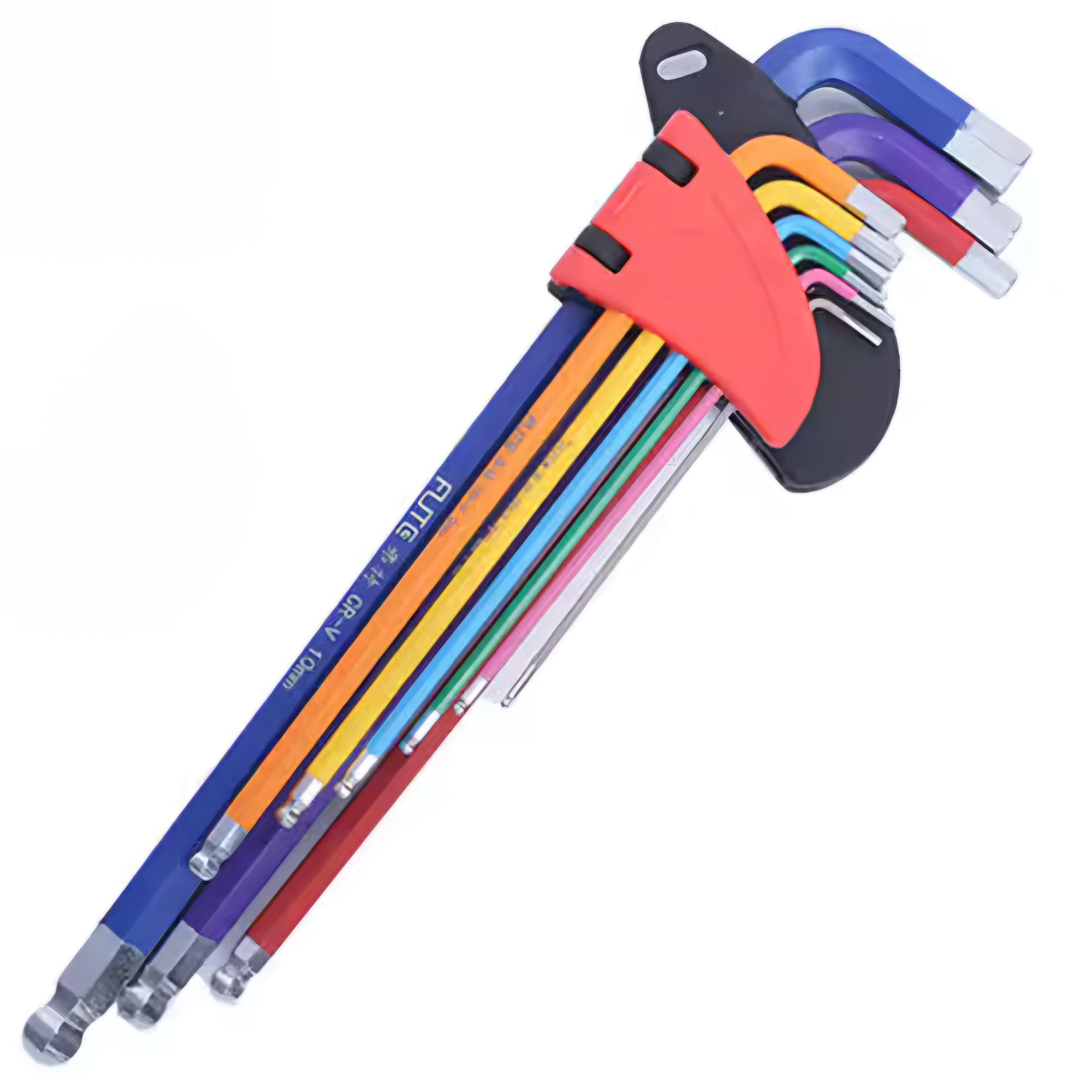 DST Hex Key Set, 9 Pieces, 1.5mm to 10mm Allen Wrench Kit, Hand Tools for Bicycle Repair, Silver