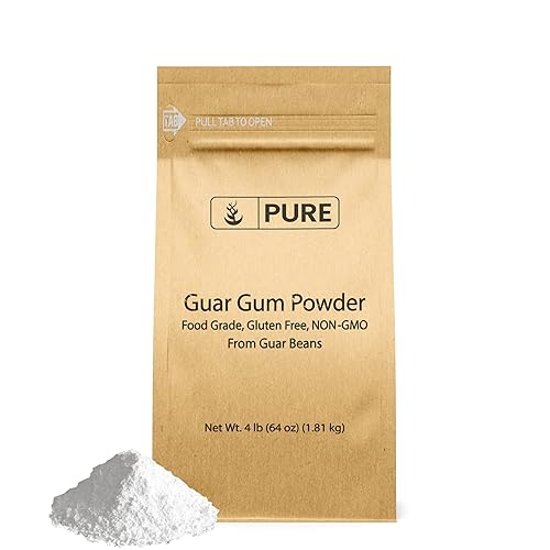 Pure Original Ingredients Goma de guar (4 libras) de guar, grado alimenticio, sin gluten