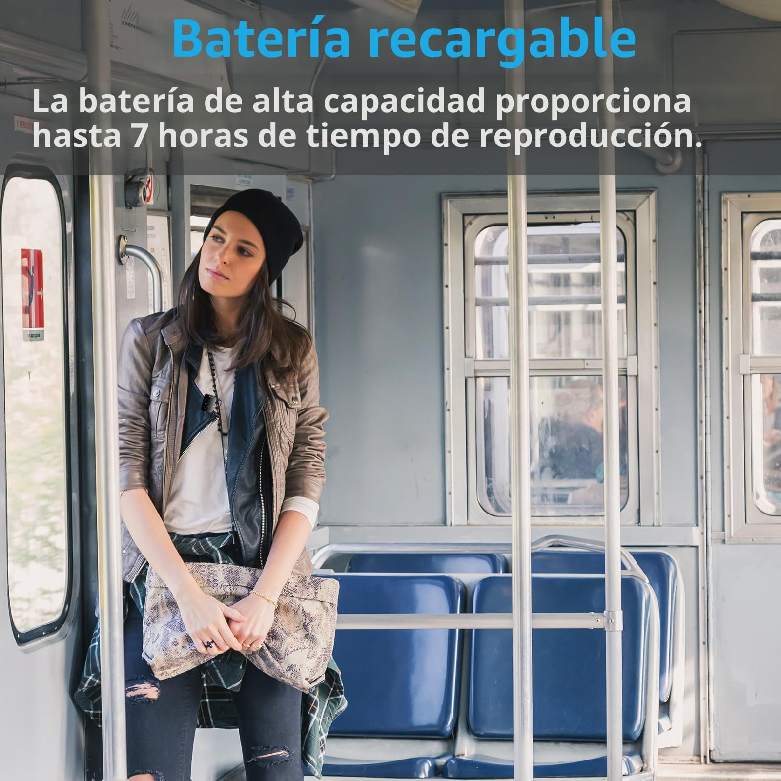 Mini Radio Am FM SW Tin-Nik: Peso 27 Gramos, tamaño de Reloj, Recargable por USB, Radio de Bolsillo Personal, Pantalla OLED, Clip, sintonización Digital, Auriculares estéreo - FA298