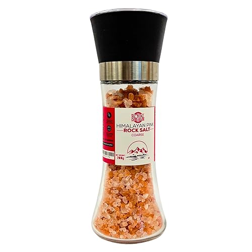 Miniatura 8 de RoyalHouse, Sal rosa del Himalaya de 5 libras de grano grueso a granel en frasco, cristales gourmet puros, natural contiene 84 minerales, adecuada