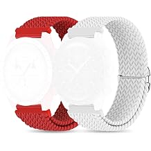 Braided Bands for 20mm Moon watch Watch,Stretchy Nylon Band Compatible with X Moon watch Speedmaster2 Pcs