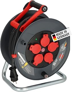 Brennenstuhl Professional Kabeltrommel 320 KU 4200 (40m Kabel in schwarz, aus Spezialkunststoff, Baustelleneinsatz und ständiger Einsatz im Außenbereich, Made in Germany)