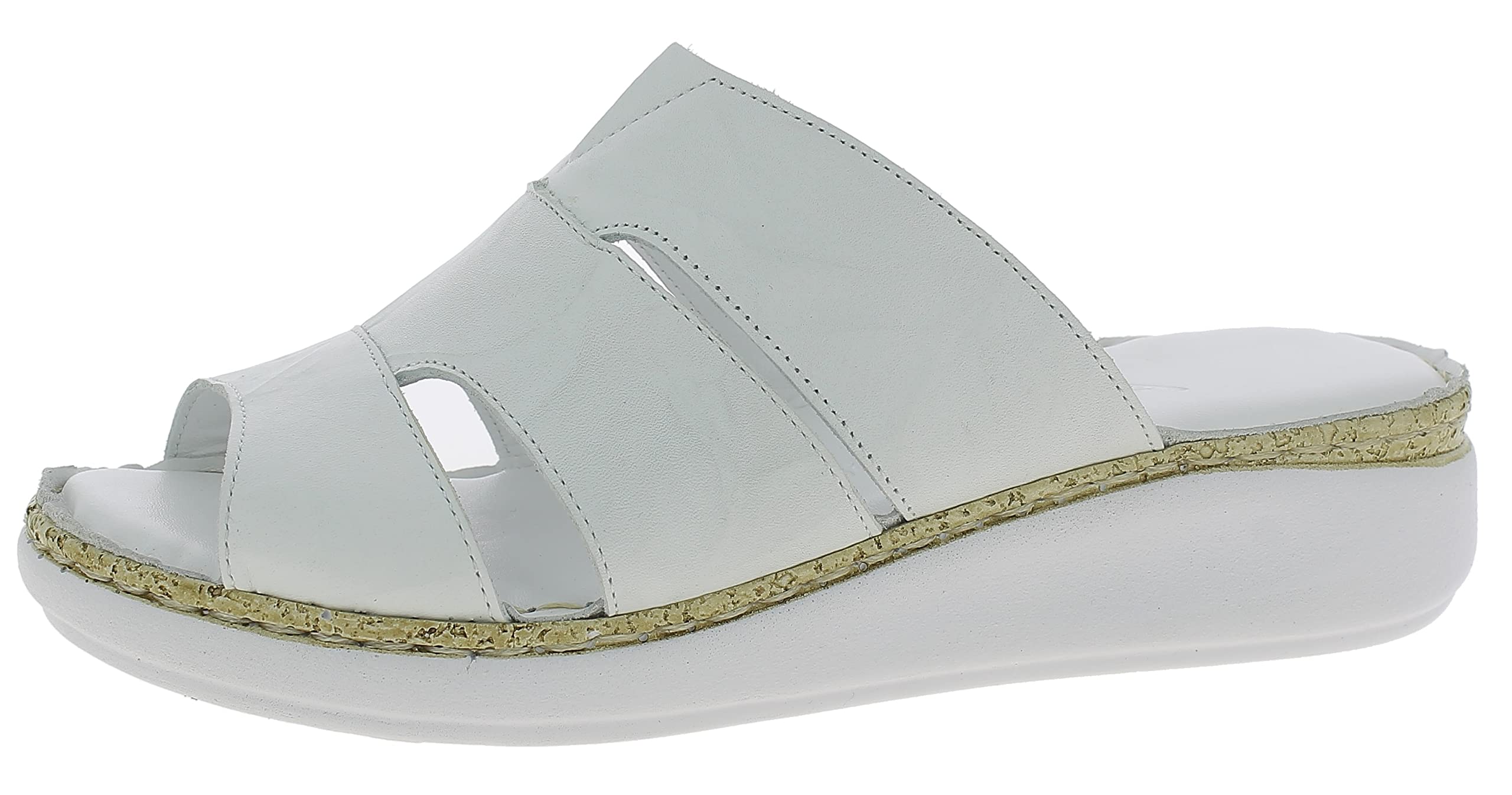 Andrea Conti Women's Mules, White, 5 UK