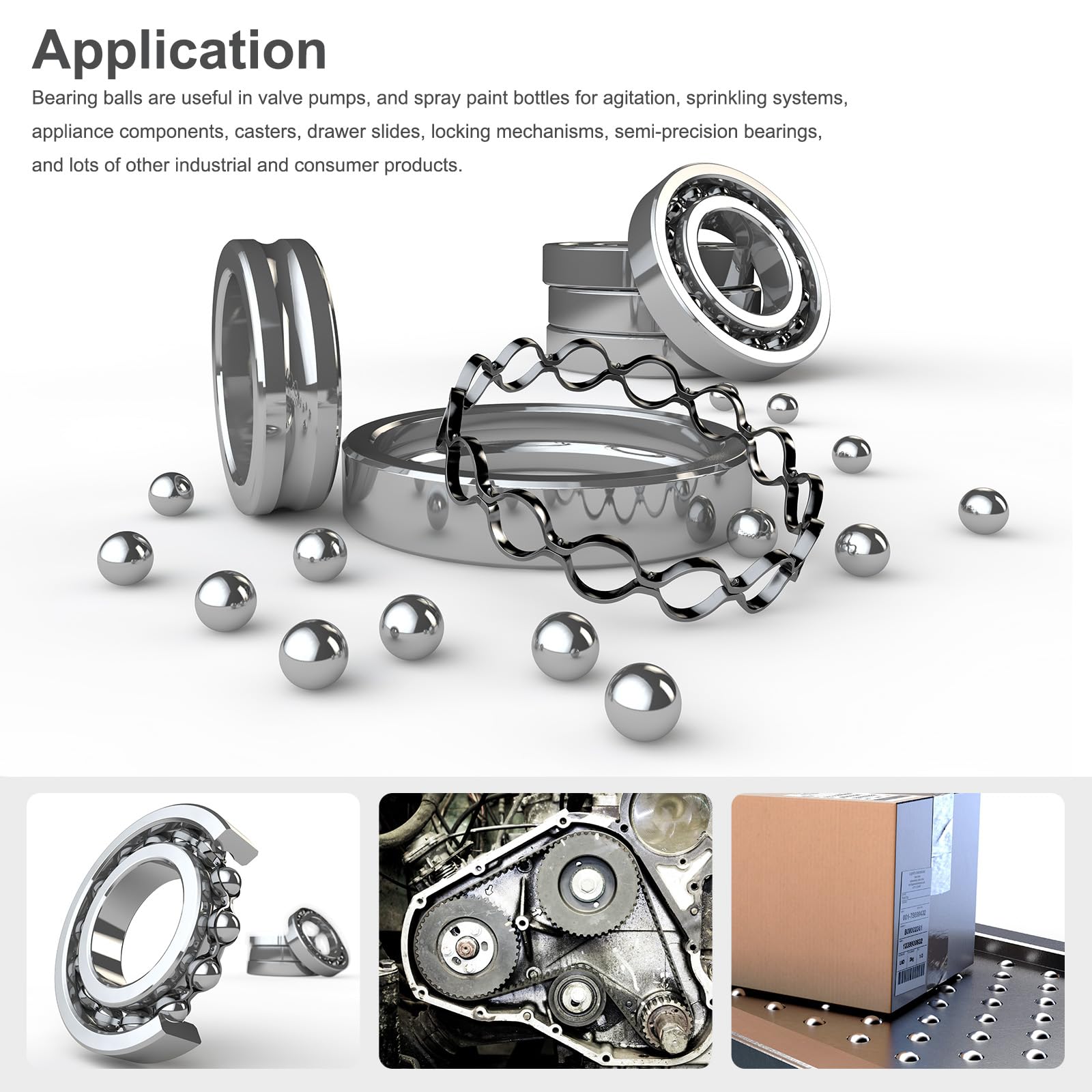Stainless Steel Bearing Balls - 10 Pack -4