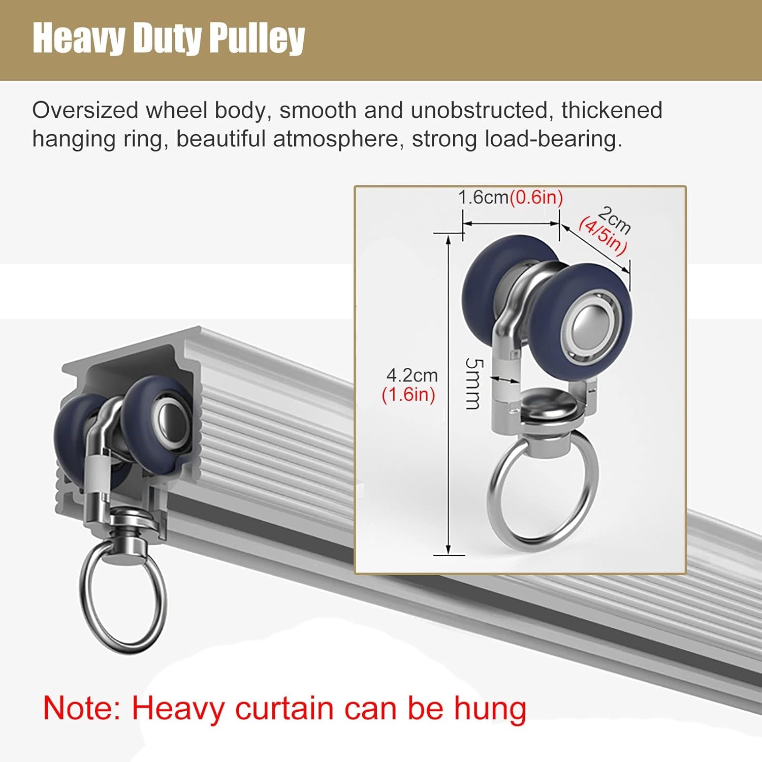 Curtain Rail Curtain Rail Track, Heavy Duty Straight Metal Room Divider Rod with Fittings for Partition/Home/Bedroom
