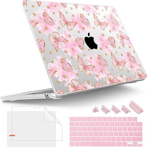 Miniatura 29 de Tuiklol Funda rígida para MacBook Air 2026, 2025, 2024, 2023, modelo M5, A3448, M4, A3241, M3, A3114, M2, A2941, funda rígida para MacBook de 15.3