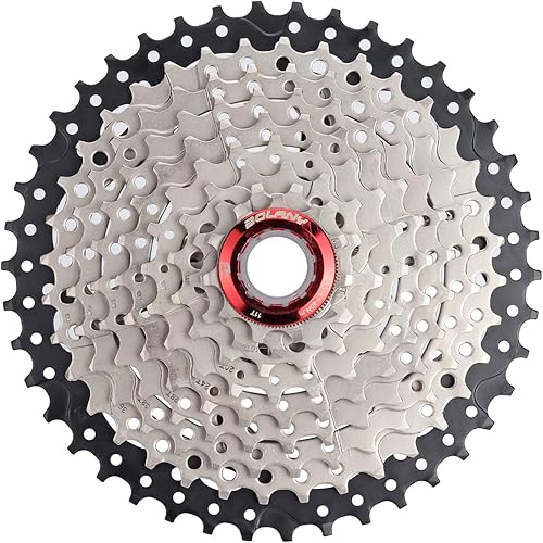 Miniatura 19 de BOLANY Cassette de 8/9/10 velocidades 11-25T/32T/36T/40T/42T/46T/50T apto para bicicleta MTB, bicicleta de carretera, casete ligero, compatible