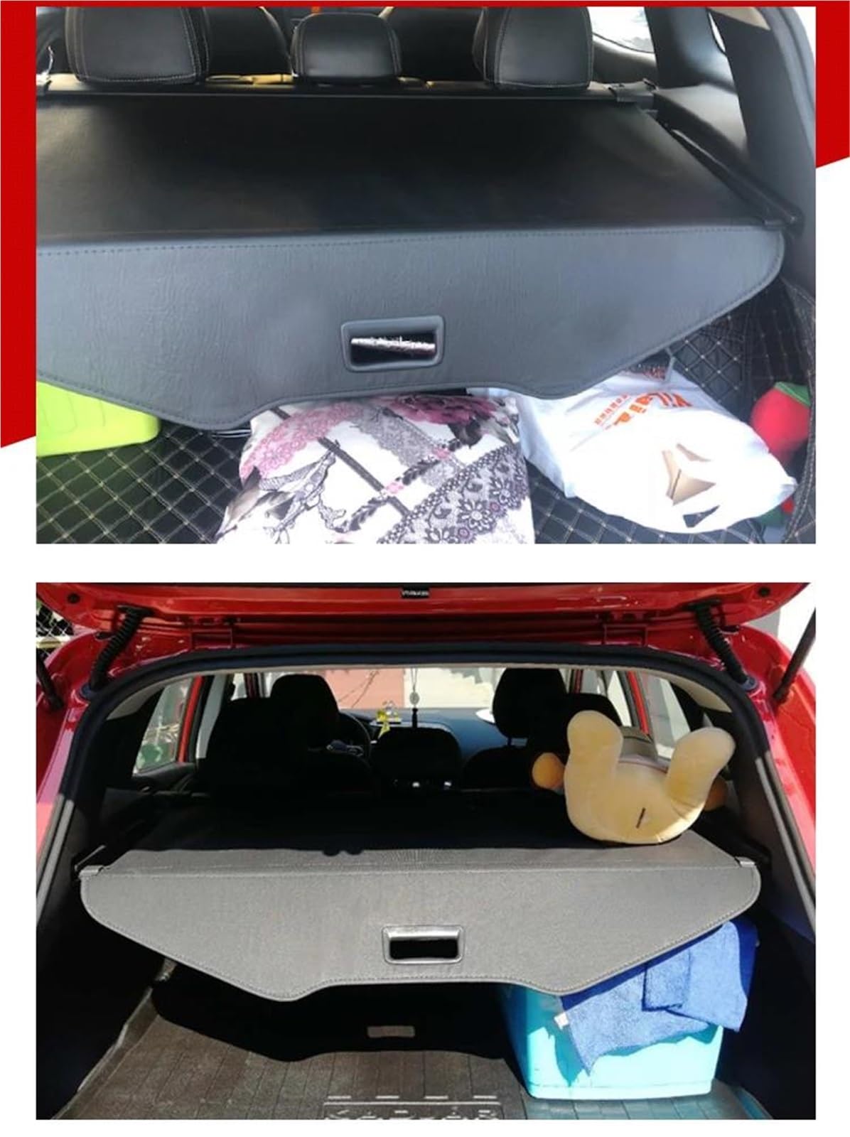 Cache-Bagages Couverture De Coffre Pour Kadjar 2010 – 2018 Organisateur D'accessoires Voiture Bouclier Sécurité Rideau Bagages Arrière Cloison Confidentialité ction Sécurité Rideau Séparation