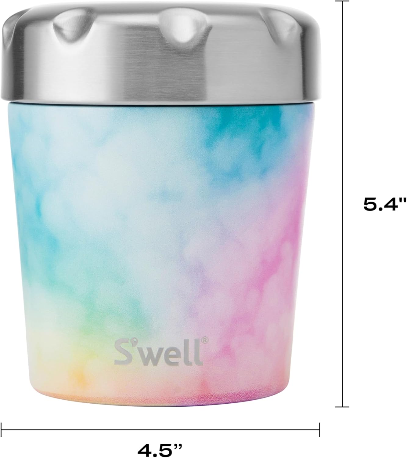 S'well Stainless Steel Ice Cream Chiller, 16oz, Candy Cloud, Triple Layered Vacuum Insulated Container Keeps Ice Cream Frozen For Up To Four Hours, BPA Free - Image 4
