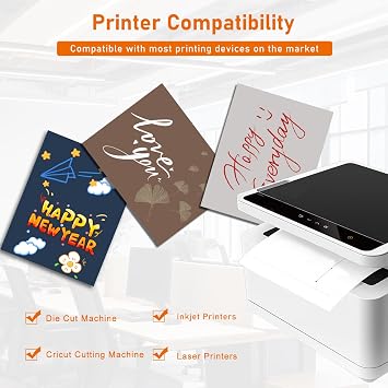 Guakicae 32 Sheets Grey Cardstock 8.5 x 11 Printer Paper 80lb