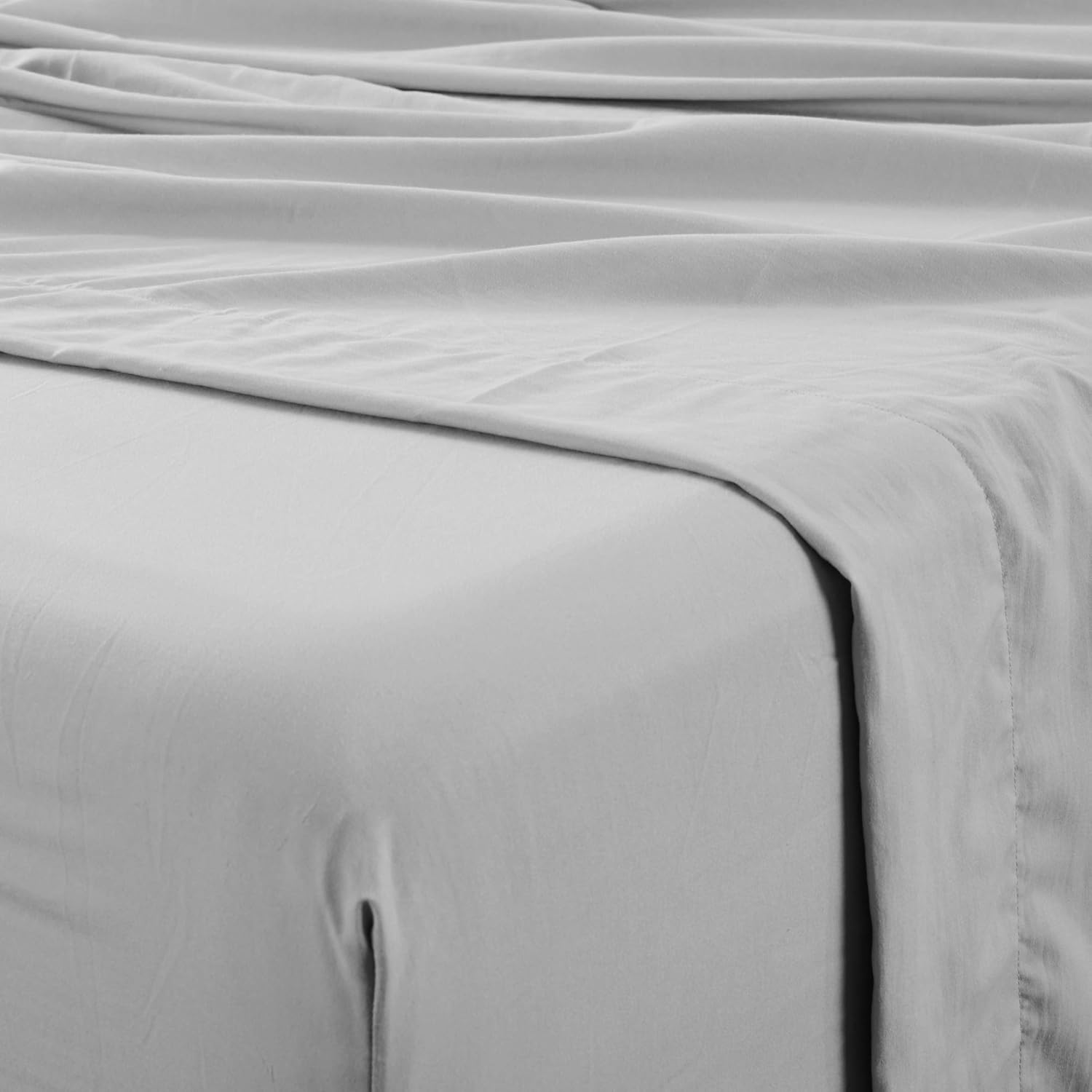 Modern Threads Garment Washed Super Soft 6-Piece Microfiber Extra Soft Bedding Sheets & Pillowcase Set, Deep Pocket up to 16 inch Mattress Silver Gray King