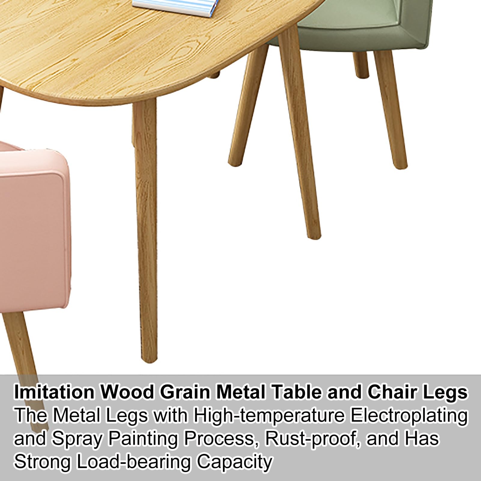 Amazon｜モダンな2人用ダイニングセット 楕円形のテーブルと椅子