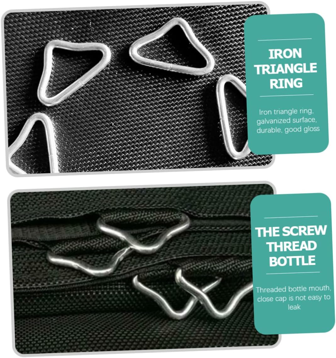 30Pcs V-Shaped Trampoline Spring Hooks Sturdy Triangle Ring Buckles Wear-Resistant Trampoline Parts for DIY Projects and Enhancing Safety