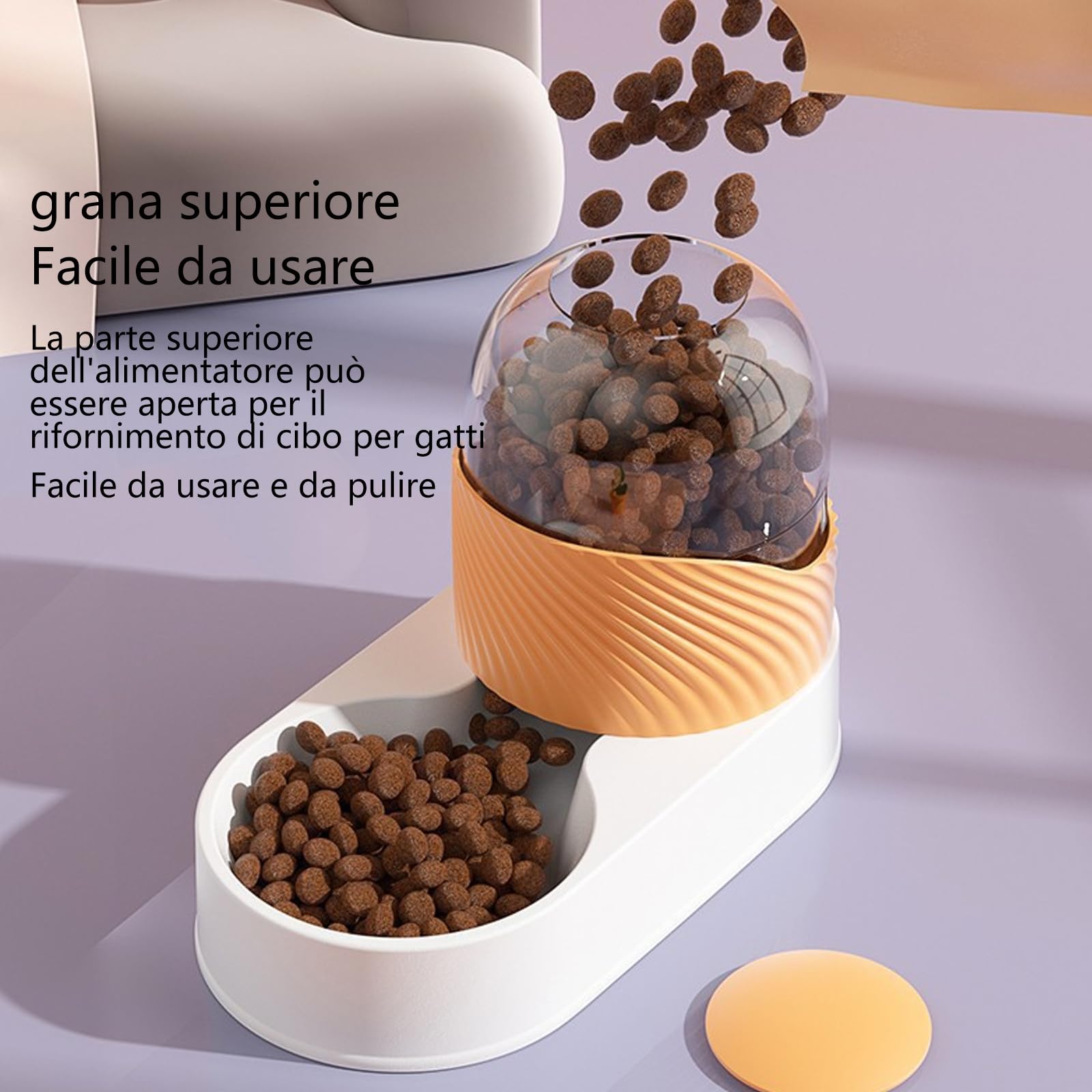 Juego Automático De Comedero Y Dispensador De Agua para Perros Y Gatos, Comedero Y Bebedero para Perros por Gravedad, Dispensador De Comida Y Agua para Gatos con Capacidad De 4L