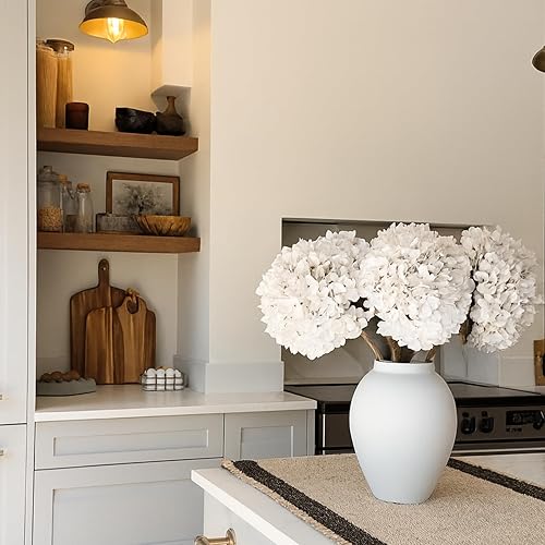 Miniatura 8 de Flor de Kiku sintética, flores artificiales Kiku, tallos largos a granel para decoración de centro de mesa, decoración de oficina rosa, decoración