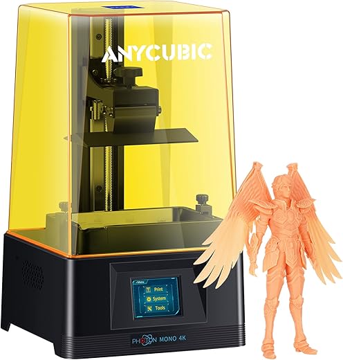 ANYCUBIC Photon Mono 4K Imprimante 3D, Écran Monochromatique 6,23&Prime;, Imprimantes 3D avec Résine UV LCD SLA Actualisée Haute Résolution 3820×2400,…