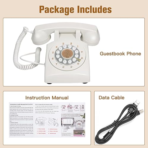 Miniatura 7 de Tonep Libro de invitados de audio libro de invitados de audio, libro de invitados de estilo retro para boda, fiesta de cumpleaños, aniversario y