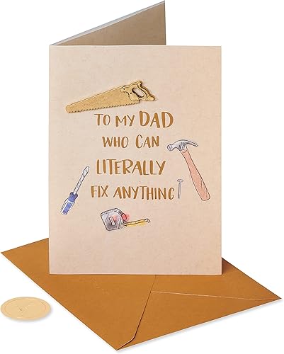 Miniatura 4 de Papyrus Tarjeta de cumpleaños divertida para papá (Broke Everything)