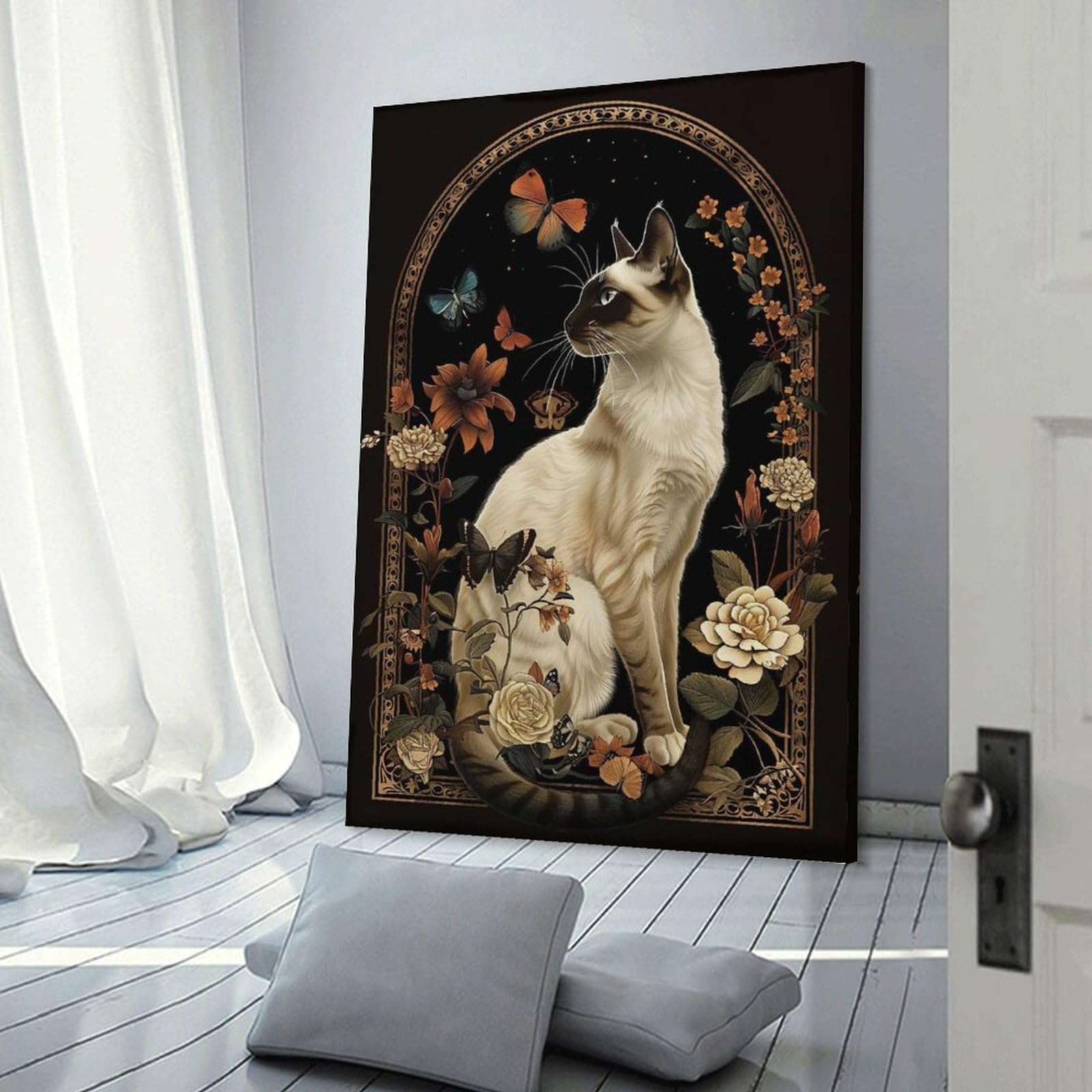 Junmoney Balinese Wall Decor Canvas Print, 08x12inch(20x30cm), for Living Room, Lounge Or Sitting Room, Easy Decor for Gallery Walls