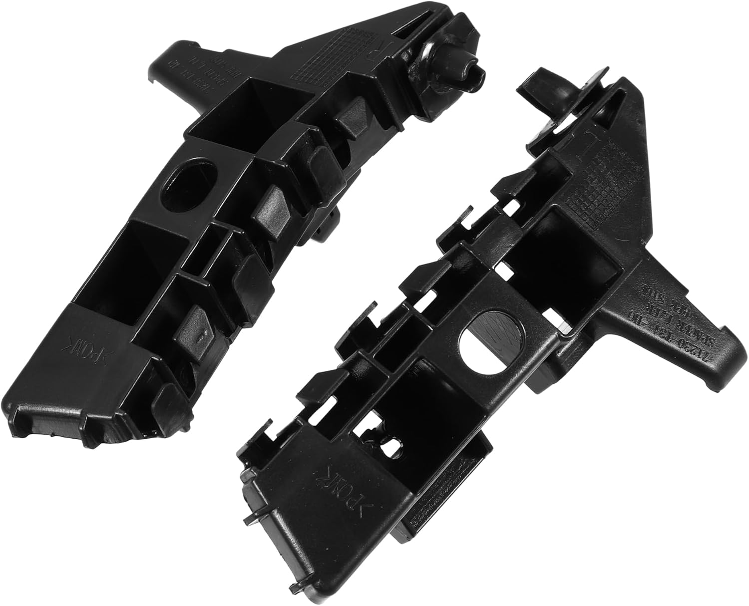 Front Bumper Bracket No.71280T31H01 Driver and Passenger Side Bumper Bracket Replacement for Honda Civic 2022-2023 Plastic Black 1 Pair