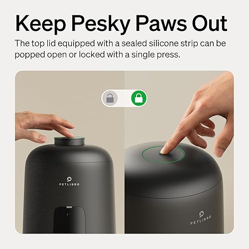 Miniatura 4 de PETLIBRO AIR - Comedero automático para gatos, dispensador automático de alimentos para gatos a batería con vida útil de 180 días, alimentador