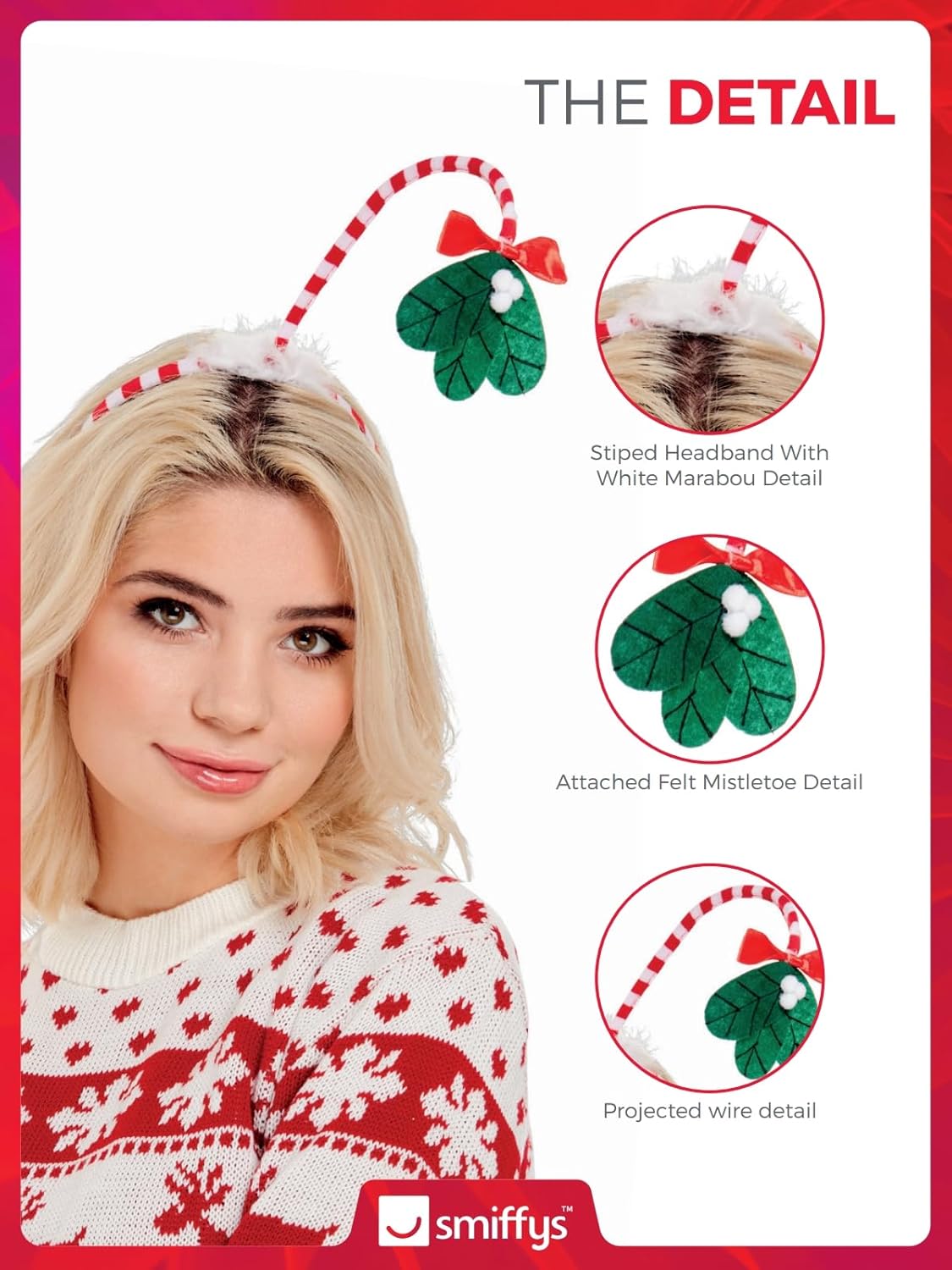 Smiffy's Mistletoe Kisses Headband